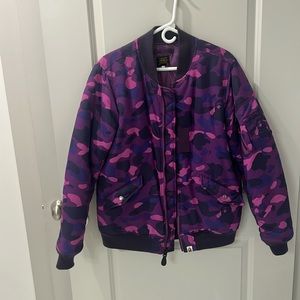 Classic mens bape bomber jacket